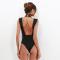  Women's Sexy Deep V Neck Sleeveless Bodysuit Choker Jumpsuit Rompers